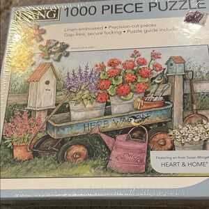 Herb Wagon 1000 Piece Puzzle by - Multicolor